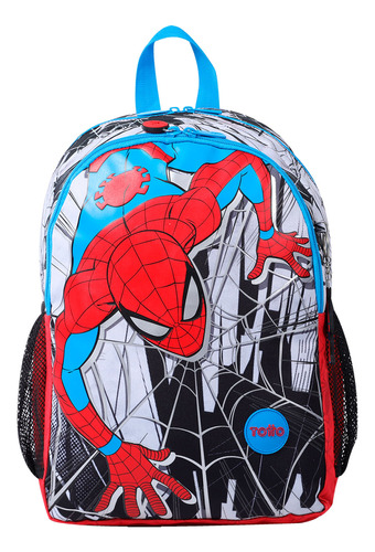 Morral Para Niño Spiderman City M Blanco