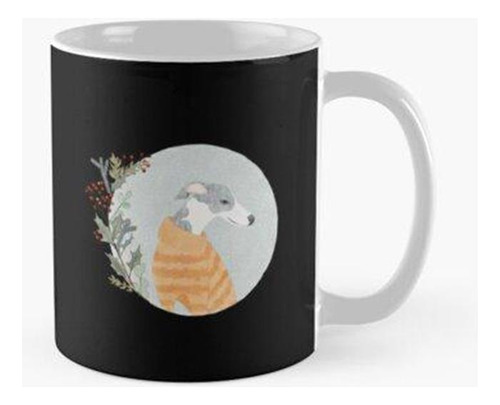 Taza Vacaciones Festivas Navidad Perro Whippet Calidad Premi