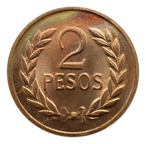 Moneda 2 Pesos 1987 Colombia Pieza 2689