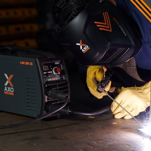 Soldadora Inverter Mma Axo X-arc 2001 Cel 200a Celulosico Negro