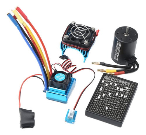 Rc Mejora A Prueba De Agua 3650 4300kv Motor Sin 120a Esc