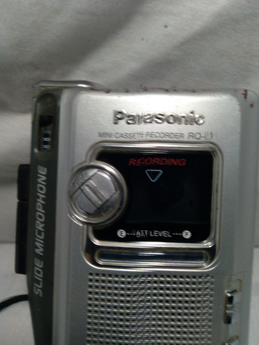 Mini Cassette Recorder Rq - L 31 . Panasonic . Prateado (Usado)