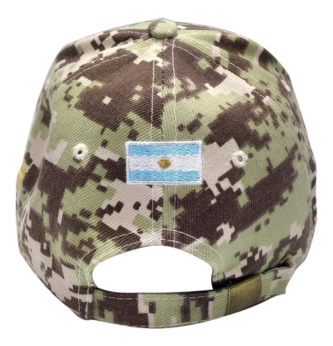 Imagen 4 de 6 de Gorra Islas Malvinas Bordada Pixel Marron Claro Camuflada