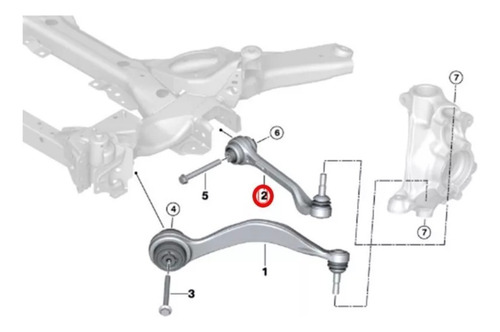 Braço Dianteiro Reto Esquerdo Bmw 320i 330i G20 G21 2020 +