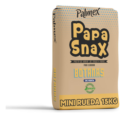 Pasta Para Chicharrón Palmex Bulto Mini Rueda Papa 15 Kg