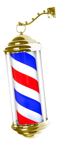 Barber Pole Light Hair Salon 40 Rojo Azul