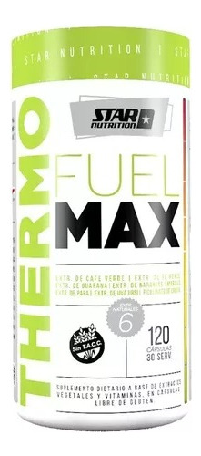 Thermo Fuel Max Star Nutrition 120caps Quemador Termogenico