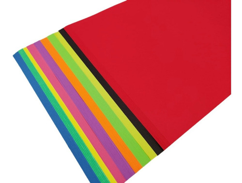 Imagen 1 de 5 de Hojas De Color X Ciento 10 Colores Neòn