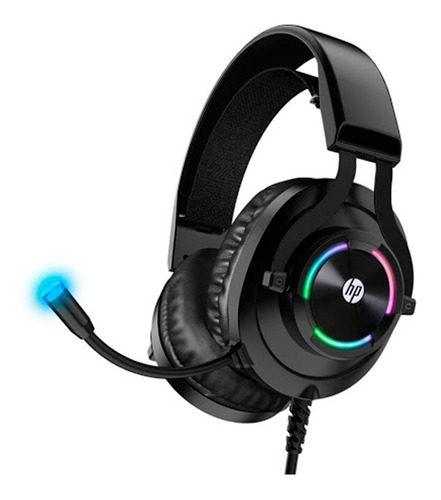 Auriculares Gamer Hp H360 Rgb Micrófono Pc Adaptador Ps4 