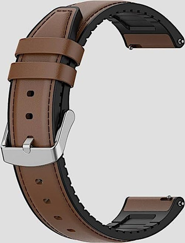 Malla 22mm Ecocuero Smartwatch Reloj Clásico O Inteligente