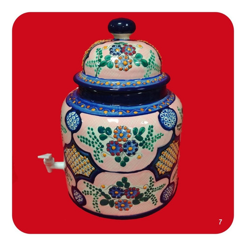 Imagen 3 de 3 de Portagarrafón Color Estilo Barroco Talavera Poblana M9 Prt