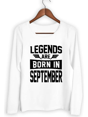 Remera Mujer Ml Legends Are Born In September Leyendas Fc