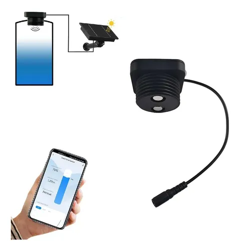 comprar Sensor Ultrasonico Nivel Liquidos Smart 3m Wifi Solar Tuya