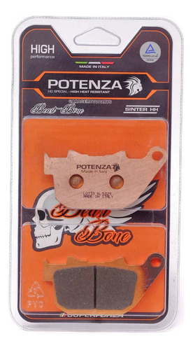 Pastilha De Freio Traseiro Potenza Sportster Xr1200x 10-13
