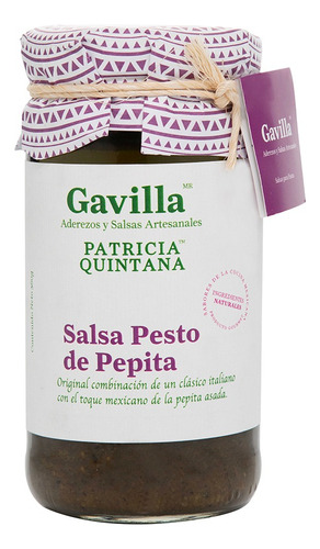 Gavilla Salsa Pesto De Pepita Patricia Quintana 360 Gr