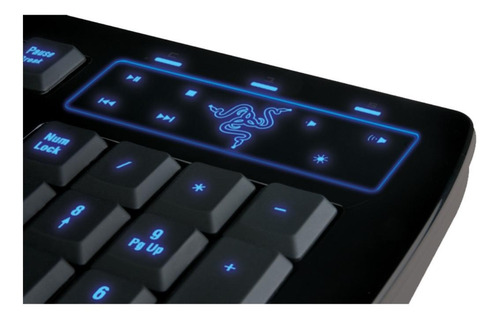Teclado gamer Razer QWERTY inglês US cor preto