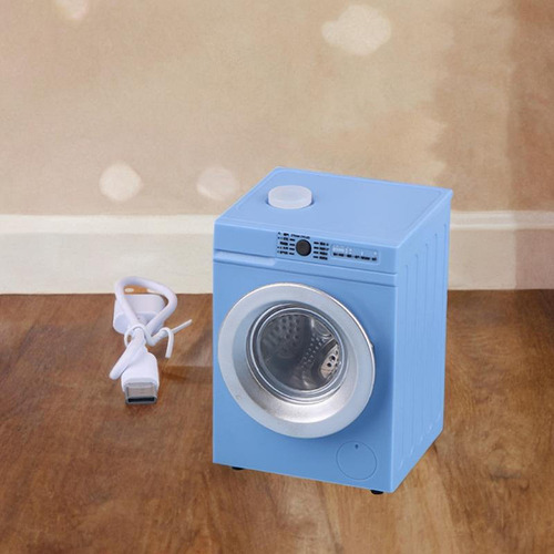 Lavadora Para Casa De Muñecas 1:12, Accesorios Para Azul
