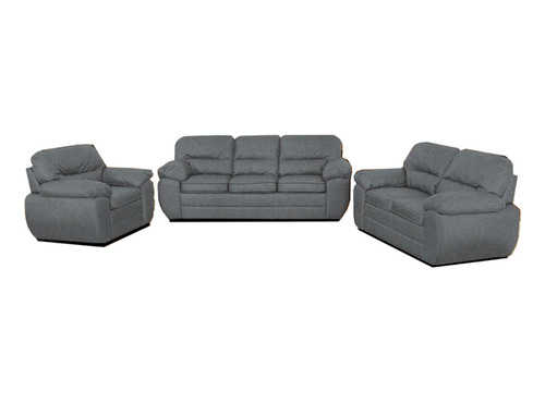 Mueble Sala Summer 321 Lino Gris 3pzs Sillon Mueble Sala