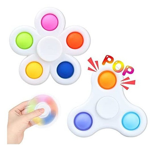 Juguetes Dledan Fidget Spinner, Pop Push Burbuja 8xdpg