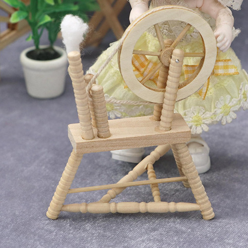 Máquina De Enrolar Para Casa De Bonecas Em Sem Pintura