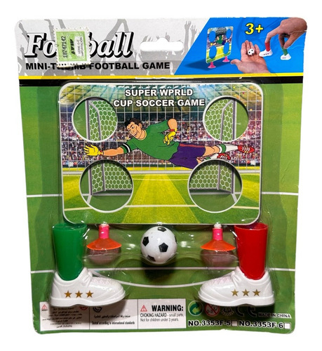 Juego Fútbol De Dedos Pelota Arco Niños Emboque - Del Tomate