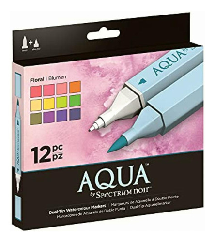 Spectrum Noir Specn-aq12-flo Watercolor Marker Set