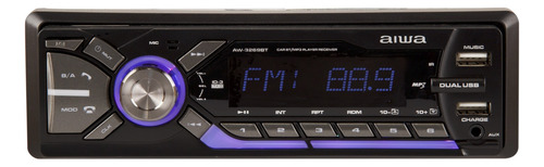Estéreo 1 Din Aiwa Aw-3269bt Mp3 Doble Usb Luz Led 4x50w
