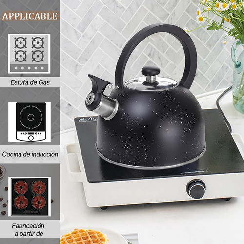 Tetera Con Silbido - 2.5 L Hervidor Silbante De Té-tetera