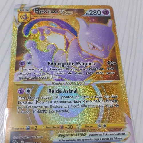Carta Pokemon Mewtwo V-Astro Português Card Original Copag Pokémon Go