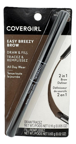 Delineador Cejas Lápiz Covergirl Easy Breezy Brow Draw&fill