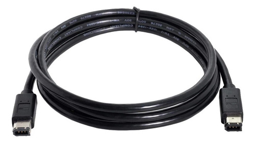 Cable Firewire 6 Pin - 6 Pin 1394 6p-6p Fire Wire 1.2m 6p 6p Negro