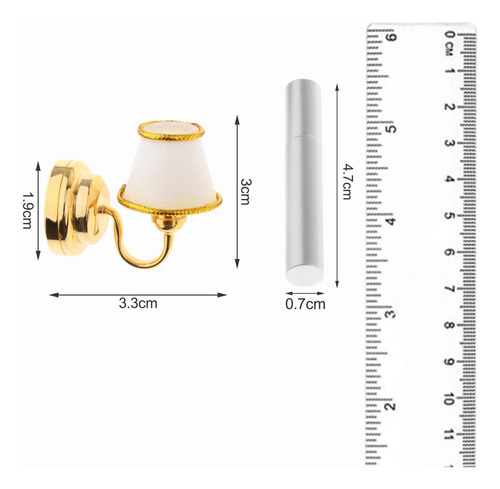 Lámpara De Pared A Escala 1:12, Juguetes, Lámpara De