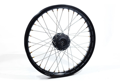 Imagen 2 de 5 de Conjunto Llanta Delantera Armada Negro Zr 200 Ohc Zanella Z