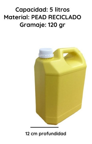 Imagen 4 de 10 de Bidones Plasticos 5 Litros Nuevo Color Reciclado X 60 Un
