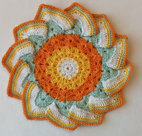 Agarraderas Tejidas A  Crochet Artesanales Para Cocina