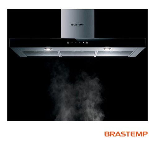 Coifa Parede Brastemp 90cm Tbox 03vel Turbo Bae90ar