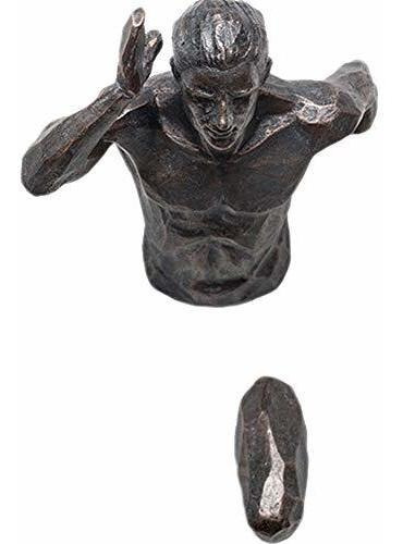 Mocohana Running Man Escultura De Pared 3d Arte De Pared Fig