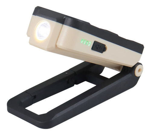 Lámpara De Trabajo Led Con Base Plegable Recargable 210lm