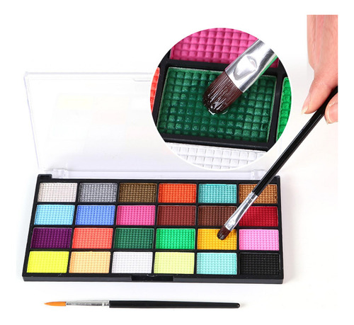 Juego De Pintura Para El Cuerpo Y La Cara, Paleta De