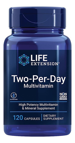 Two Per Day Vitaminas Para Mujer Life Extension 120caps Sabor Sin Sabor