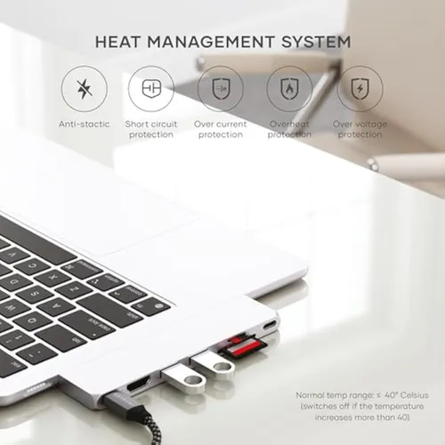 Satechi Adaptador Multipuerto Usb C Hub Pro Slim,