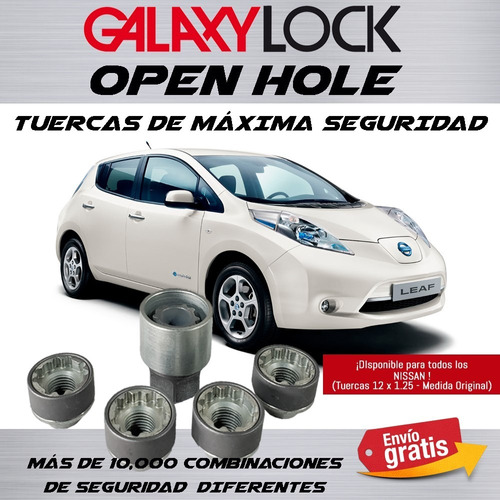 Envío Gratis Leaf Galaxylock Openhole Birlos Seguros