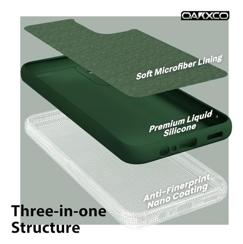 Funda Para Galaxy A15 5g Verde Oscuro Delgado Silicon Liquid