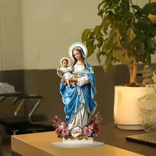 Bem-aventurada Maria Com O Menino Jesus Sinal De Presente