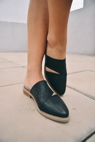 Bota mujer slipper negro hot sale