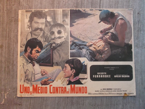 Lobby Card Vicente Fernandez En Uno Y Medio Contra El Mundo4