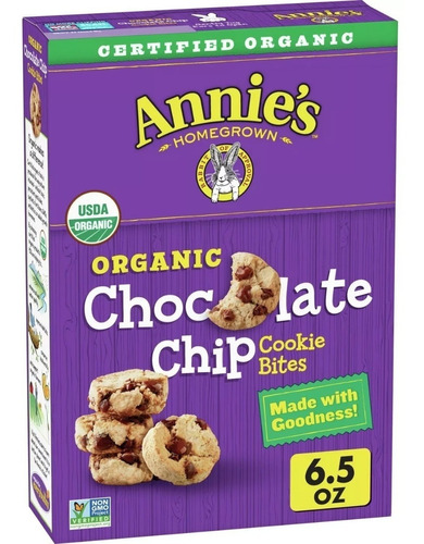 Galletas Chispas Chocolate Niños Annie's 183grs.