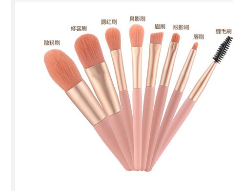 Juego De Brochas De Maquillaje, 8 Piezas, Ultrasuaves, Respe