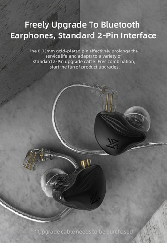 Auriculares Kz Zex 1 Electrostaticos+1 Dynamic In-ear Oro Ro