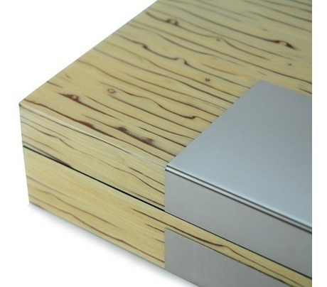 Estuche Para Joyas Alajero Ice Burl Y Metal